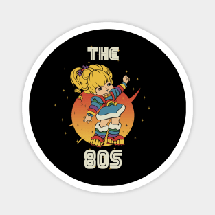 80s girl retro Magnet